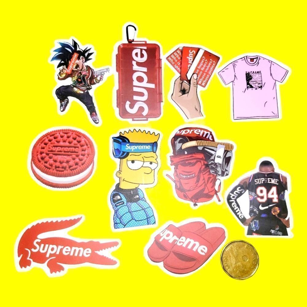 3/$20 brand new 10x waterproof Supreme stickers